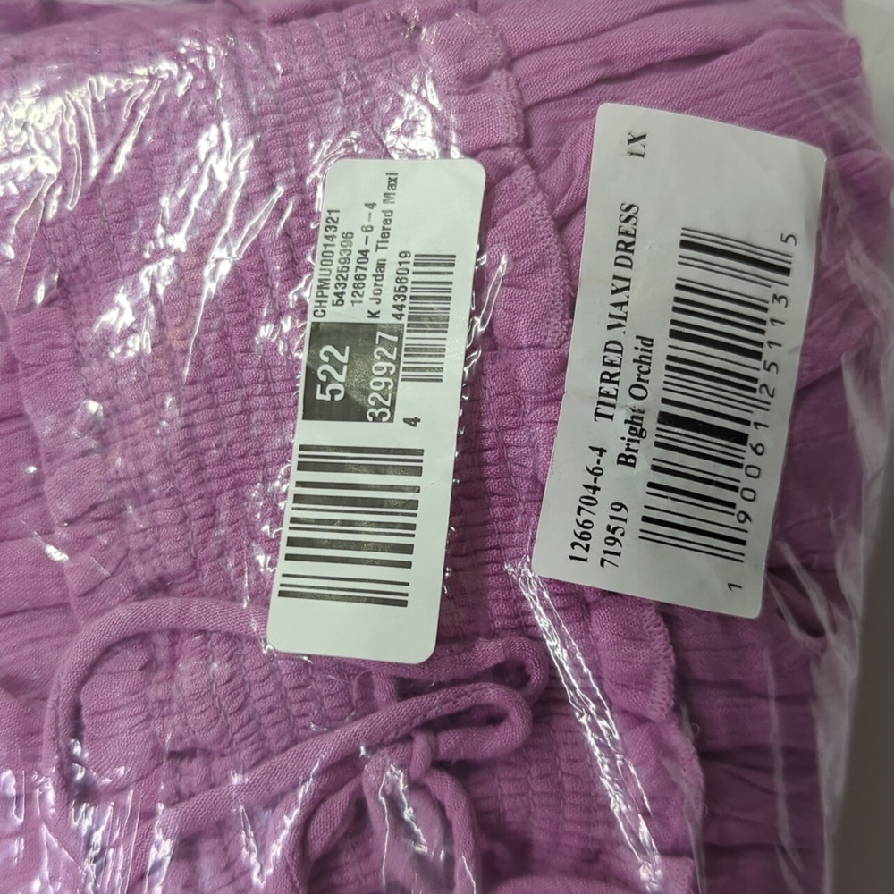 K Jordan Tiered Maxi Dress- 1X - Picture 3 of 7